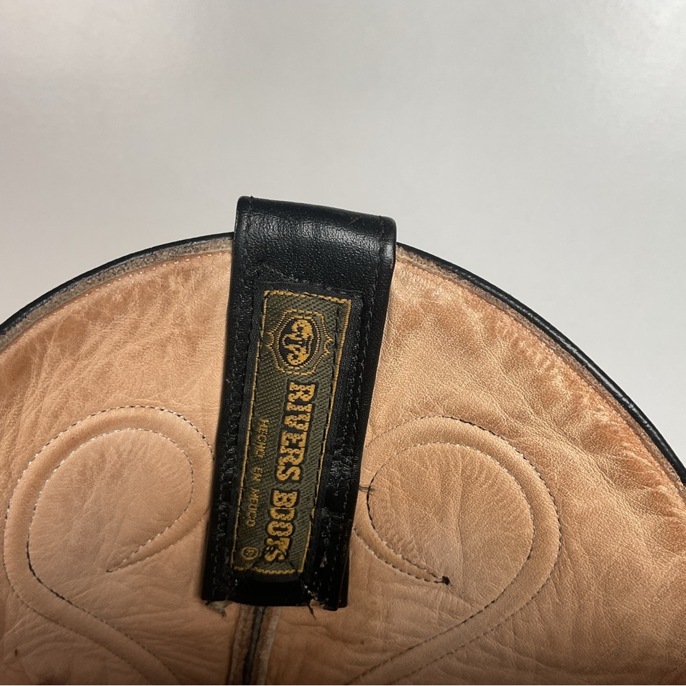 Rivers’ Royal Caiman Belly Cowboy Boots | Exotic | Tooled Inlays | Men’s 9.5 - Picture 3 of 16